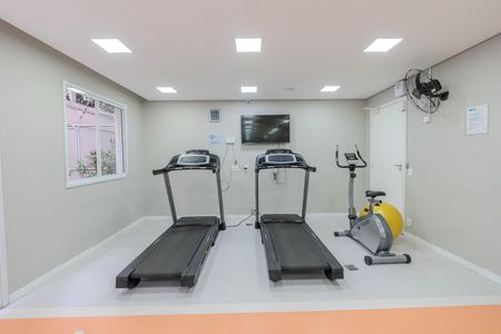 Apartamento para alugar com 36m², 2 quartos e sem vaga Apartamento para alugar com 36m², 2 quartos e sem vagaÁrea comum - Academia