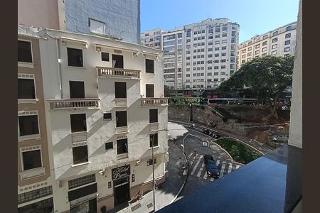 Vista da Varanda de kitnet/studio à venda com 1 quarto, 30m² em Centro Histórico de São Paulo, São Paulo