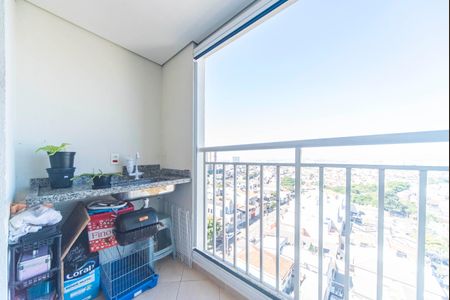 Varanda da Sala de apartamento à venda com 2 quartos, 51m² em Vila Curuçá, Santo André
