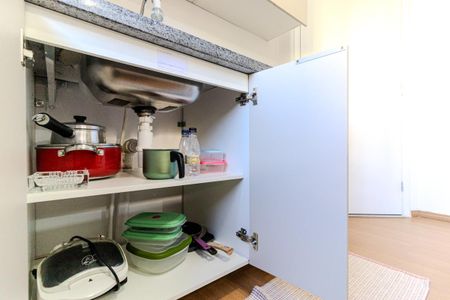 Studio à venda com 28m², 1 quarto e sem vagaCozinha