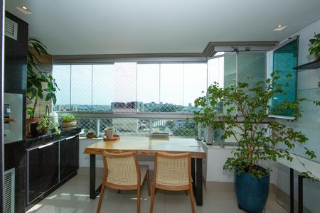 Varanda da Sala de apartamento à venda com 3 quartos, 85m² em Estoril, Belo Horizonte