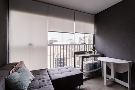 Studio à venda com 27m², 1 quarto e sem vagaVaranda