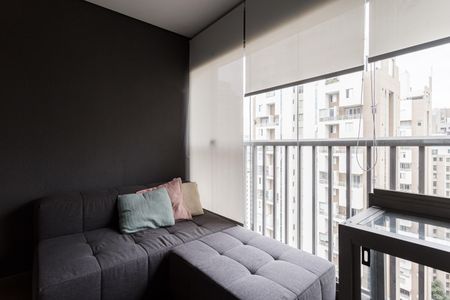 Studio à venda com 27m², 1 quarto e sem vagaVaranda