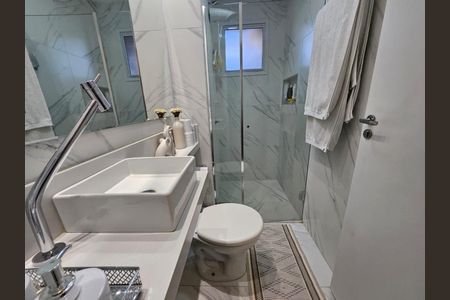 Banheiro de apartamento à venda com 2 quartos, 48m² em Jardim Novo Horizonte, Valinhos