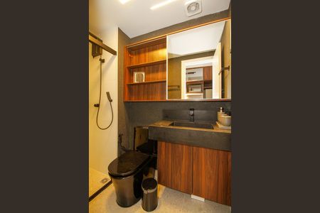 Studio para alugar com 24m², 1 quarto e sem vaga Studio para alugar com 24m², 1 quarto e sem vagaBanheiro
