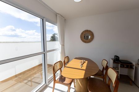 Sala de Jantar de casa de condomínio à venda com 2 quartos, 80m² em Vila Industrial, Nova Lima