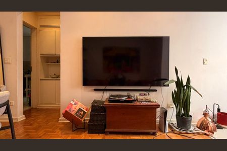 Sala  de apartamento à venda com 1 quarto, 59m² em Higienópolis, São Paulo