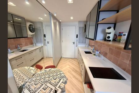Sala/Cozinha  de apartamento para alugar com 1 quarto, 19m² em Lapa, Rio de Janeiro
