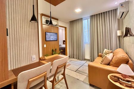 Sala  de apartamento para alugar com 1 quarto, 50m² em Copacabana, Rio de Janeiro