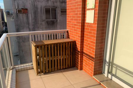 Varanda da Sala de kitnet/studio para alugar com 1 quarto, 47m² em Boqueirão, Santos