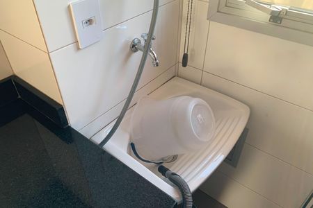 Cozinha e Área de Serviço de apartamento para alugar com 1 quarto, 47m² em Boqueirão, Santos