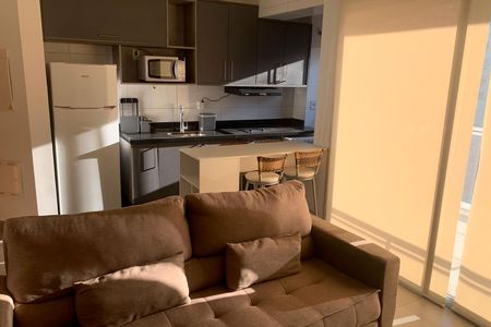 Sala de kitnet/studio para alugar com 1 quarto, 47m² em Boqueirão, Santos