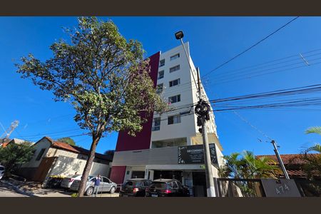 Fachada condomínio  de kitnet/studio para alugar com 1 quarto, 18m² em Miguel A Salomão, Lagoa Santa