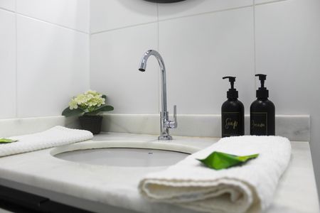 Studio para alugar com 30m², 1 quarto e sem vaga Studio para alugar com 30m², 1 quarto e sem vagaBanheiro - torneira