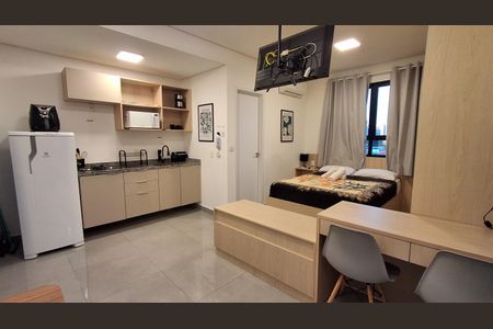 Cozinha  de kitnet/studio à venda com 1 quarto, 25m² em Vila Campestre, São Bernardo do Campo