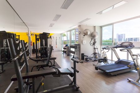 Apartamento para alugar com 115m², 2 quartos e 3 vagas Apartamento para alugar com 115m², 2 quartos e 3 vagasÁrea comum - Academia