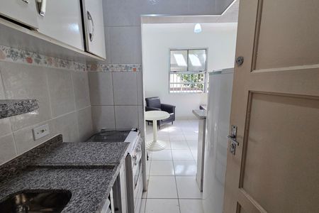Cozinha de kitnet/studio para alugar com 1 quarto, 30m² em Cidade Ocian, Praia Grande