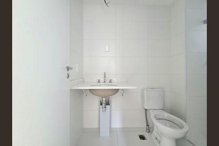 Banheiro da Suíte de apartamento à venda com 1 quarto, 37m² em Indianópolis, São Paulo