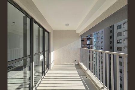 Varanda de apartamento à venda com 1 quarto, 37m² em Indianópolis, São Paulo