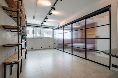 Sala de apartamento para alugar com 1 quarto, 46m² em Cerqueira César, São Paulo