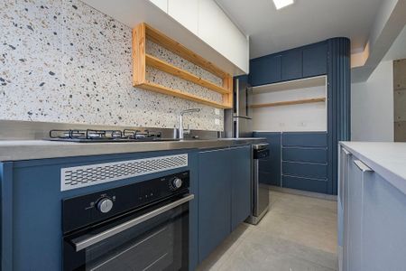 Cozinha de apartamento para alugar com 1 quarto, 46m² em Cerqueira César, São Paulo