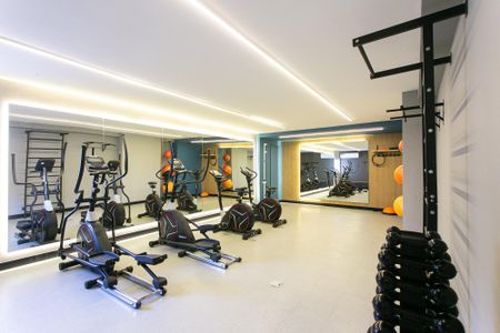 Apartamento para alugar com 26m², 1 quarto e sem vaga Apartamento para alugar com 26m², 1 quarto e sem vagaÁrea Comum - Academia