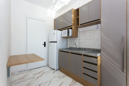 Cozinha de apartamento para alugar com 1 quarto, 26m² em Mooca, São Paulo