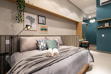 Studio à venda com 34m², 1 quarto e sem vaga Studio à venda com 34m², 1 quarto e sem vagaSala/Quarto