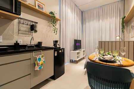 Studio à venda com 34m², 1 quarto e sem vaga Studio à venda com 34m², 1 quarto e sem vagaCozinha