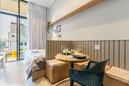 Studio à venda com 34m², 1 quarto e sem vaga Studio à venda com 34m², 1 quarto e sem vagaSala/Quarto