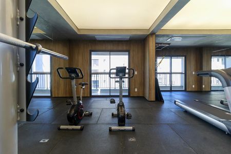 Área comum - Academia de kitnet/studio para alugar com 1 quarto, 29m² em Brooklin, São Paulo
