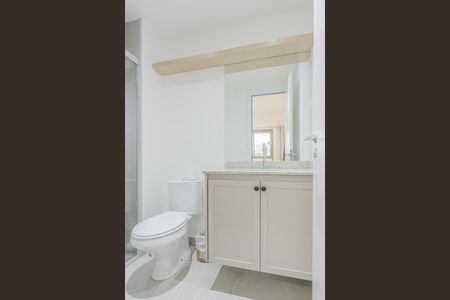 Apartamento para alugar com 26m², 1 quarto e sem vaga Apartamento para alugar com 26m², 1 quarto e sem vagaBanheiro da Suíte