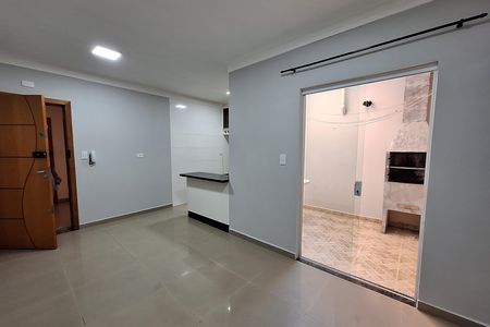 Sala  de apartamento para alugar com 2 quartos, 50m² em Vila Linda, Santo André