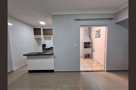 Sala  de apartamento para alugar com 2 quartos, 50m² em Vila Linda, Santo André