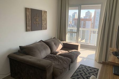 Sala de apartamento para alugar com 1 quarto, 53m² em Boqueirão, Santos