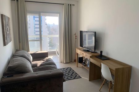 Sala de apartamento para alugar com 1 quarto, 53m² em Boqueirão, Santos