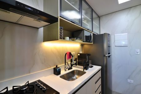 Apartamento à venda com 58m², 2 quartos e 2 vagasCozinha 