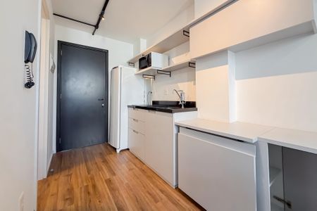 Cozinha de kitnet/studio para alugar com 1 quarto, 26m² em Vila Mariana, São Paulo
