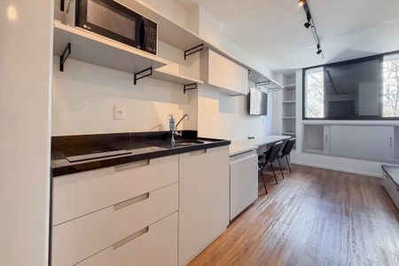 Studio para alugar com 26m², 1 quarto e sem vaga Studio para alugar com 26m², 1 quarto e sem vagaCozinha
