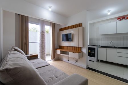 Sala de apartamento para alugar com 2 quartos, 55m² em Jardim Barro Branco, Cotia