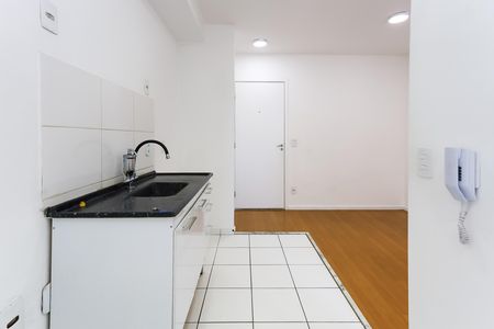 cozinha de apartamento para alugar com 2 quartos, 42m² em Parque Arariba, São Paulo