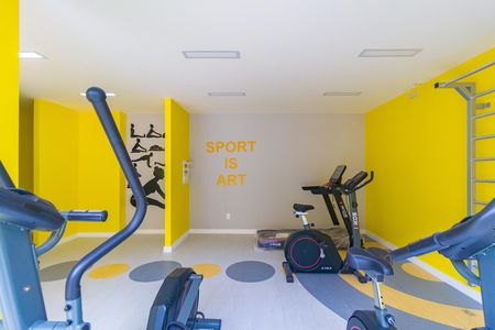 Apartamento para alugar com 56m², 3 quartos e 1 vaga Apartamento para alugar com 56m², 3 quartos e 1 vagaAcademia