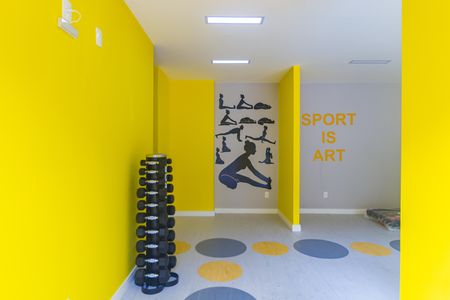 Apartamento para alugar com 56m², 3 quartos e 1 vaga Apartamento para alugar com 56m², 3 quartos e 1 vagaAcademia