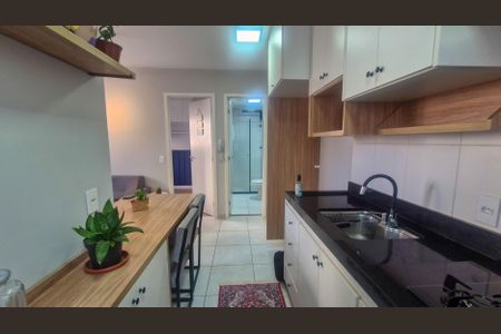 Cozinha de apartamento à venda com 2 quartos, 34m² em Jardim Taquaral, São Paulo
