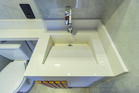 Apartamento para alugar com 57m², 2 quartos e 1 vagaDetalhe - Lavabo