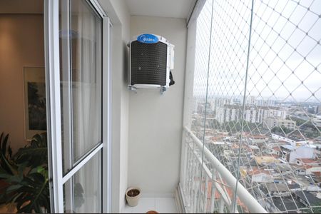 Sacada da Sala de apartamento à venda com 2 quartos, 64m² em Carandiru, São Paulo