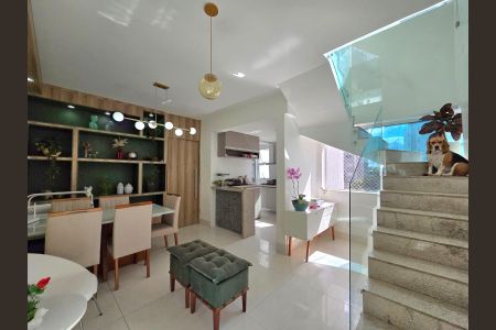 Sala  de apartamento à venda com 2 quartos, 159m² em Buritis, Belo Horizonte