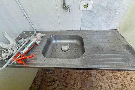 Cozinha e Área de Serviço de kitnet/studio para alugar com 1 quarto, 20m² em Rudge Ramos, São Bernardo do Campo