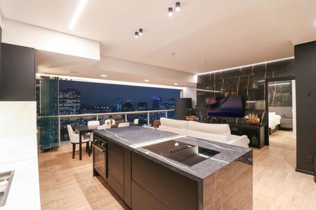 Sala / Cozinha de apartamento para alugar com 1 quarto, 75m² em Chácara Santo Antônio (zona Sul), São Paulo