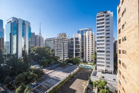 Vista da Suíte de apartamento para alugar com 1 quarto, 50m² em Cerqueira César, São Paulo